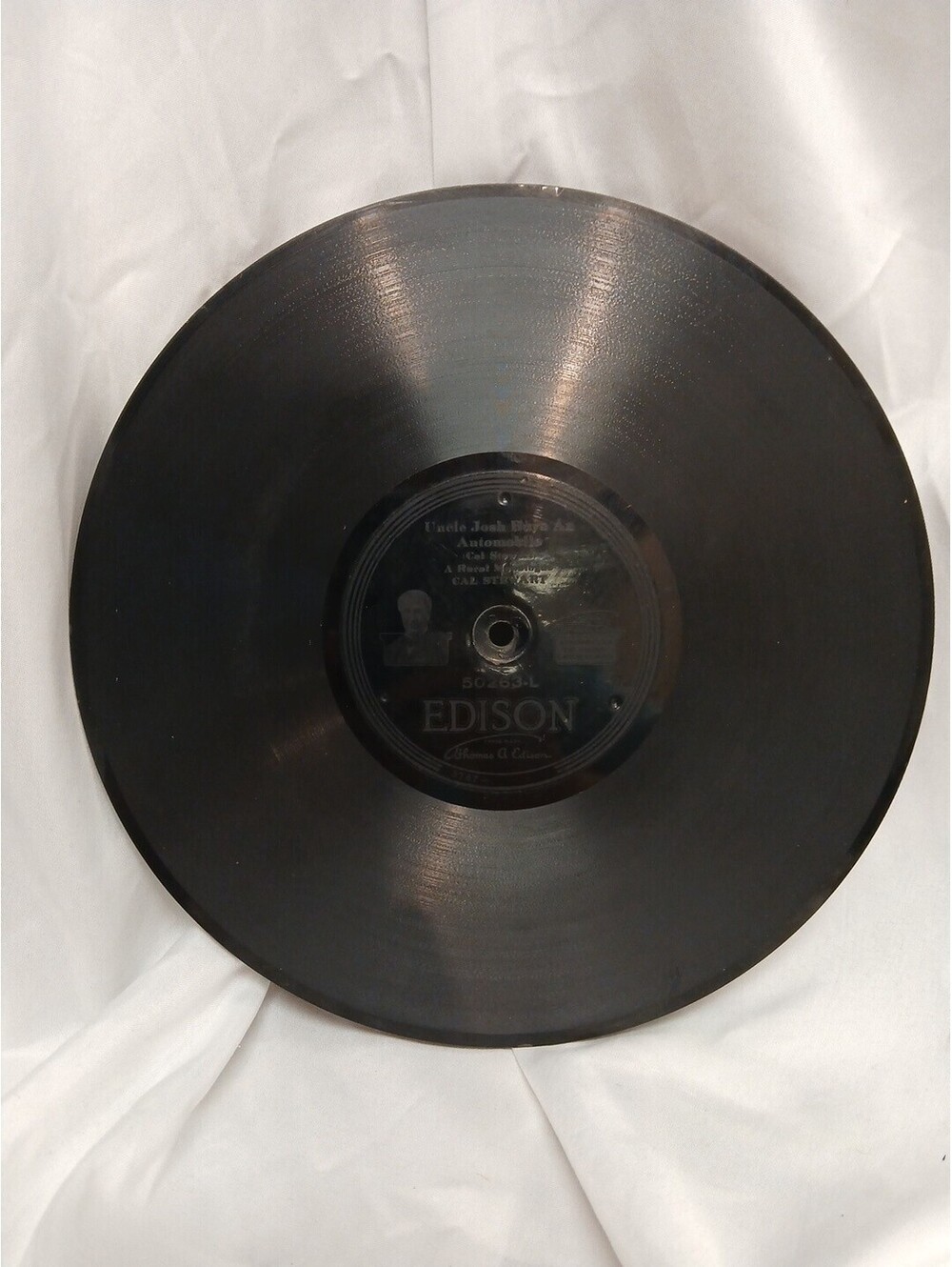 1913 Edison Diamond Disc Phonograph 50263 UNCLE JOSH BUYS AUTOMOBILE/ PUNKIN CEN